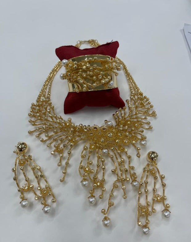 Bijoux‘‘Éclat Royal‘‘sterling Or 18k / Garantie à vie