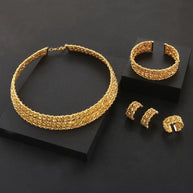 Zircon Set | Gold Plate| “KIKiY”