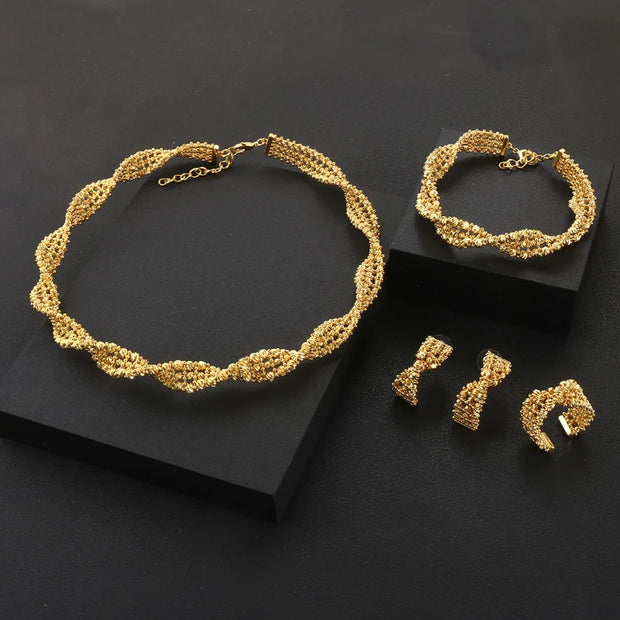Zircon Set | Gold Plate | “Fati”