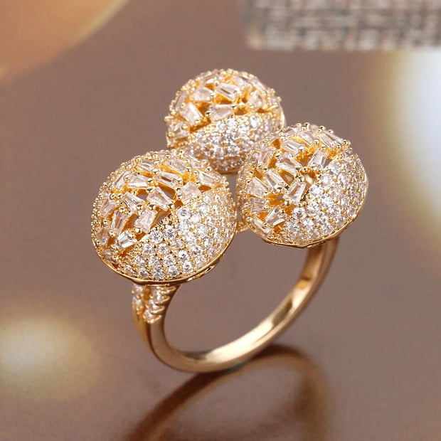 Bague de luxe  Zircon " Stella'