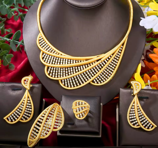 Ensemble Bijoux plaqué or| Adja