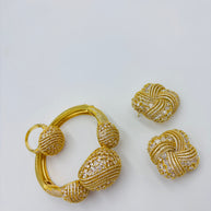 Ensemble Bracelet et boucles d'oreille''Céline''